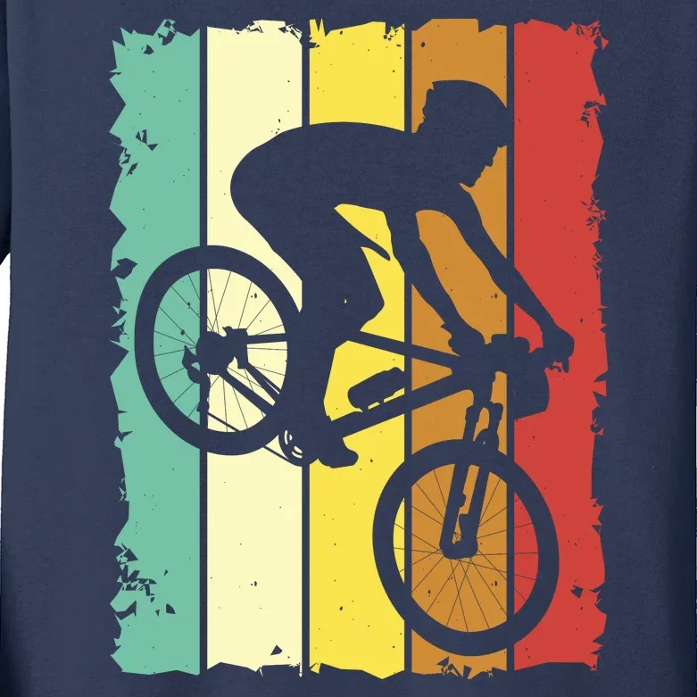 Retro Cycling Kids Long Sleeve Shirt