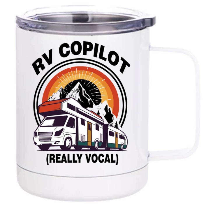 RV Copilot Front & Back 12oz Stainless Steel Tumbler Cup