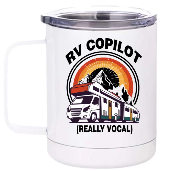 RV Copilot Front & Back 12oz Stainless Steel Tumbler Cup