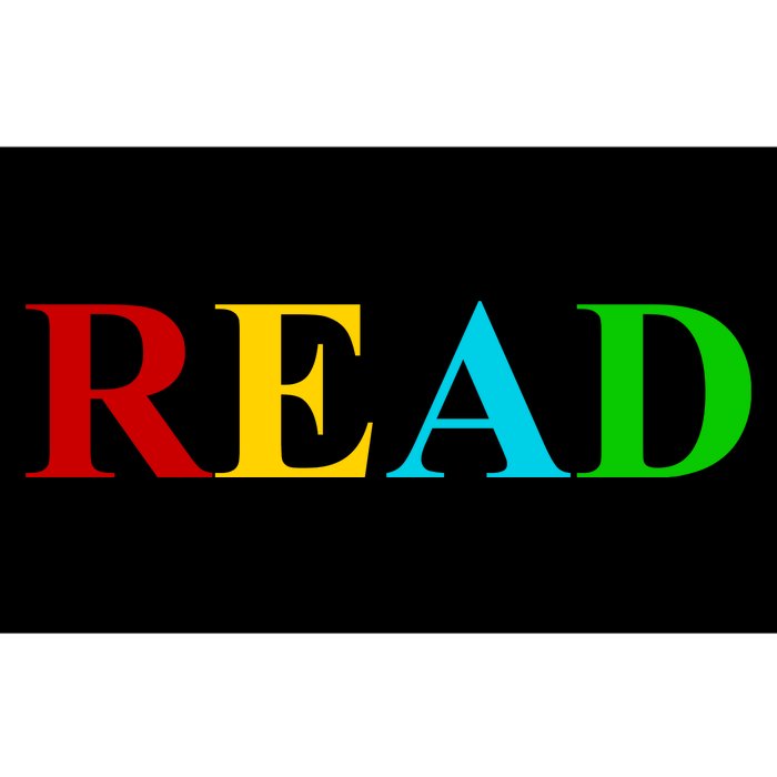 Read Colorful Rainbow Bumper Sticker