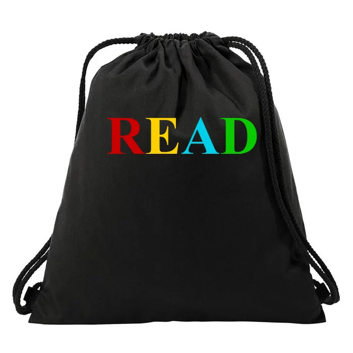 Read Colorful Rainbow Drawstring Bag