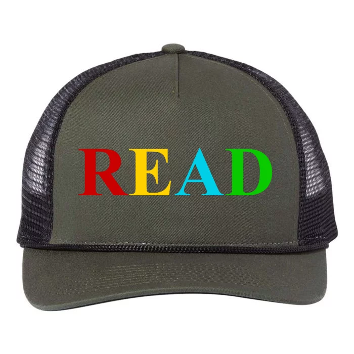 Read Colorful Rainbow Retro Rope Trucker Hat Cap