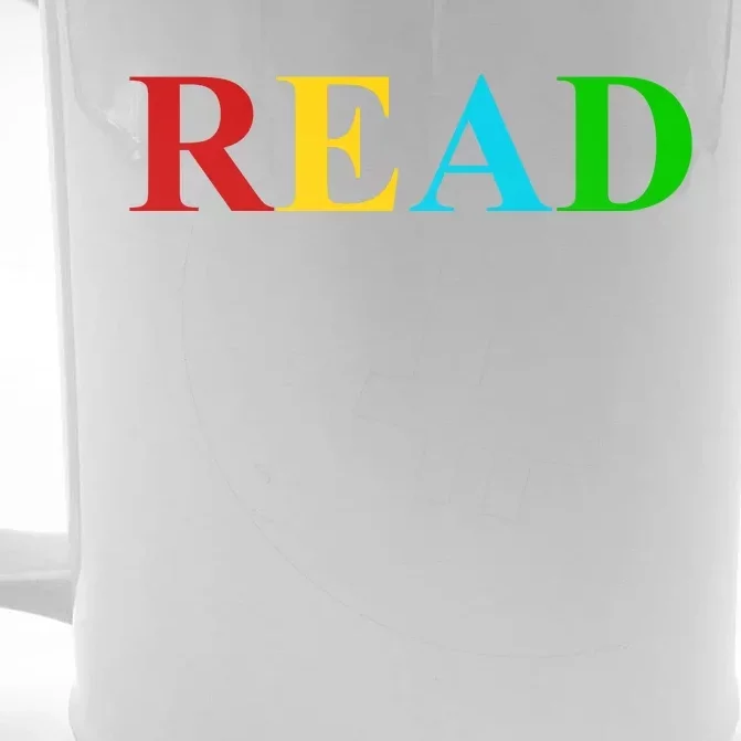 Read Colorful Rainbow Front & Back Beer Stein