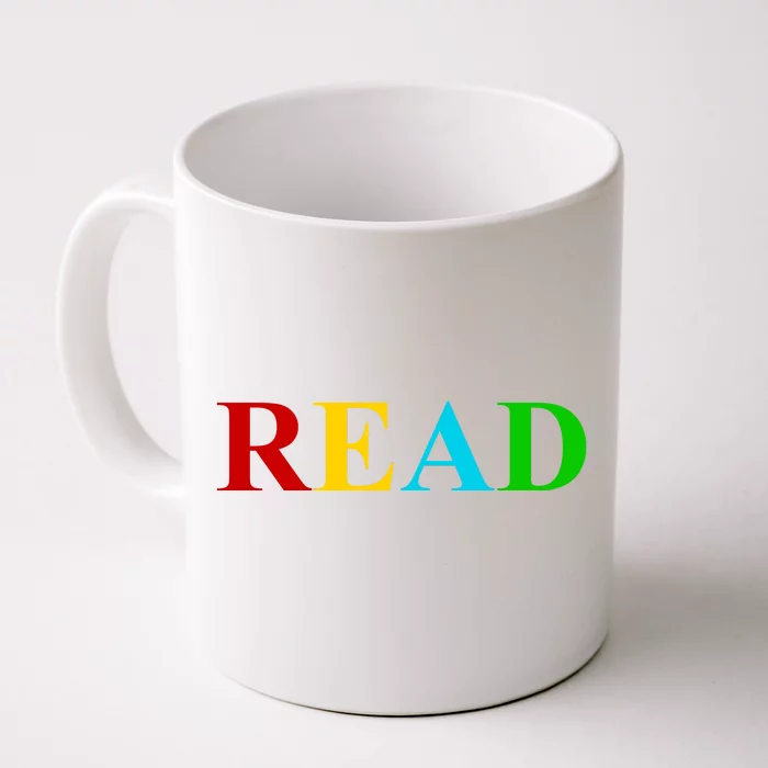 Read Colorful Rainbow Front & Back Coffee Mug