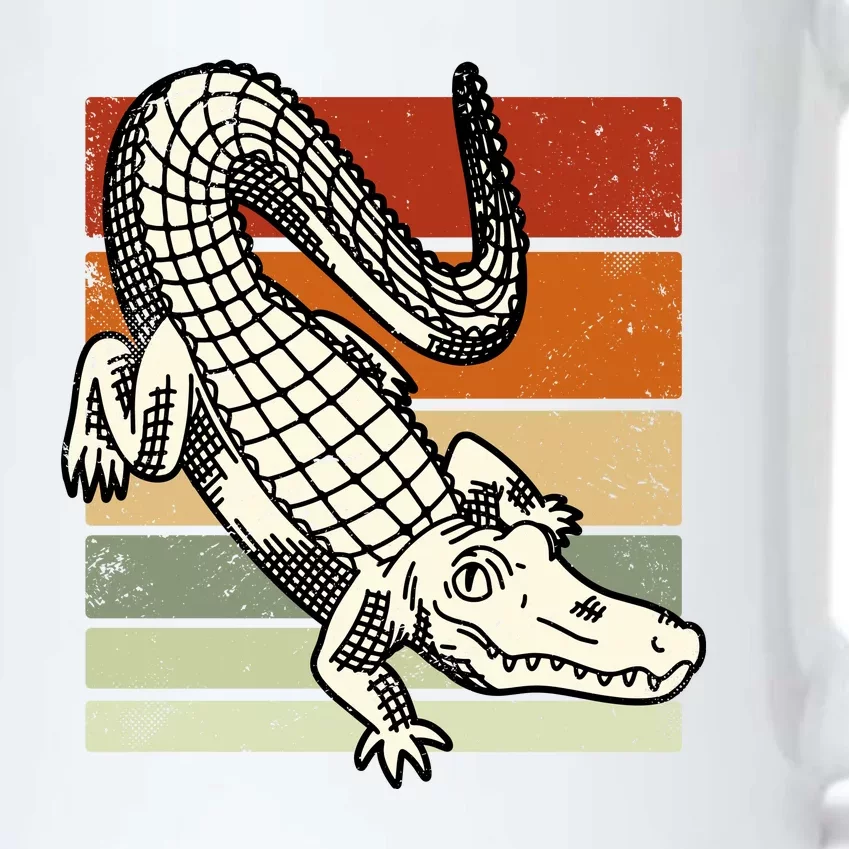 Retro Crocodile Black Color Changing Mug