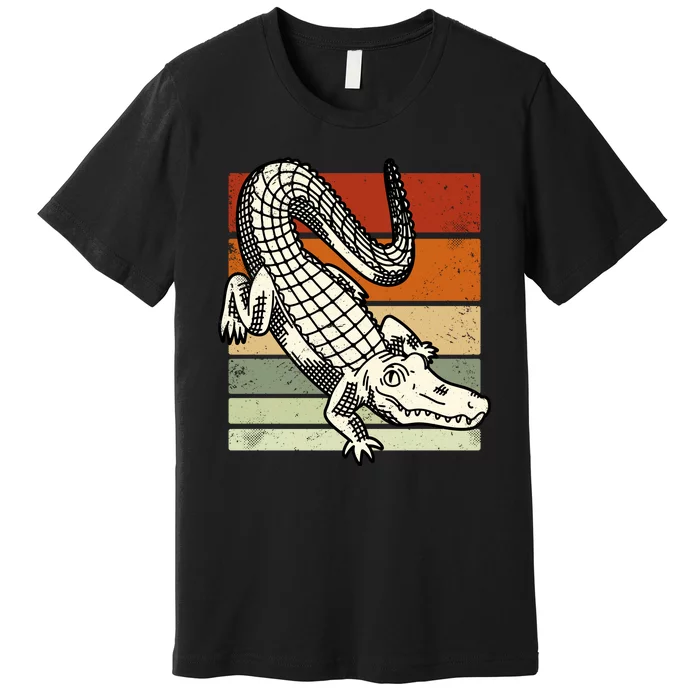 Retro Crocodile Premium T-Shirt