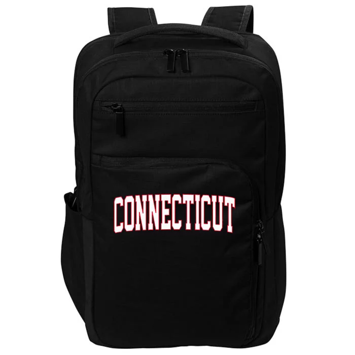 Retro Connecticut Red Vintage Connecticut Fun Throwback Impact Tech Backpack