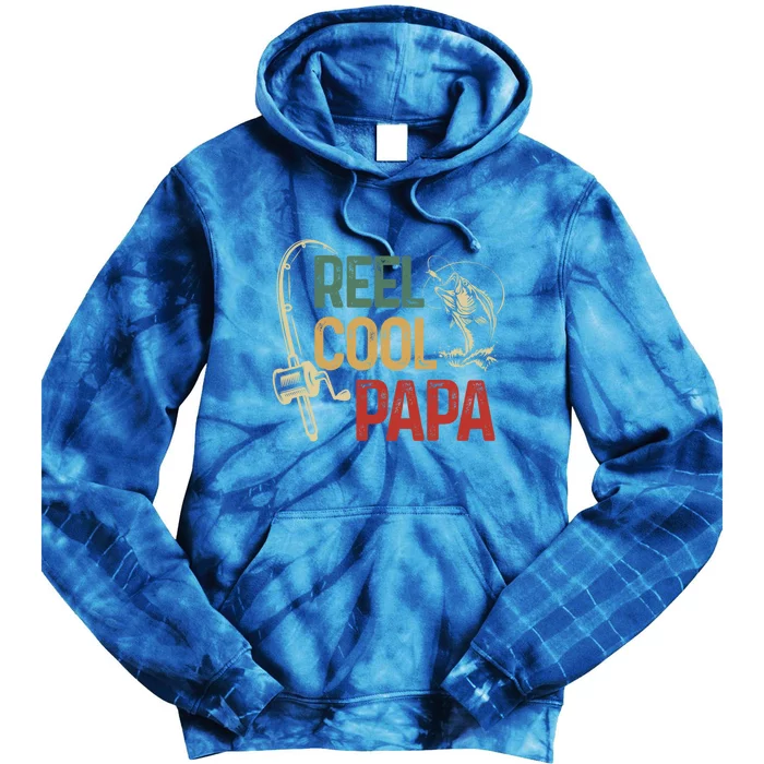 Reel Cool Reel Cool Papa Gift Tie Dye Hoodie