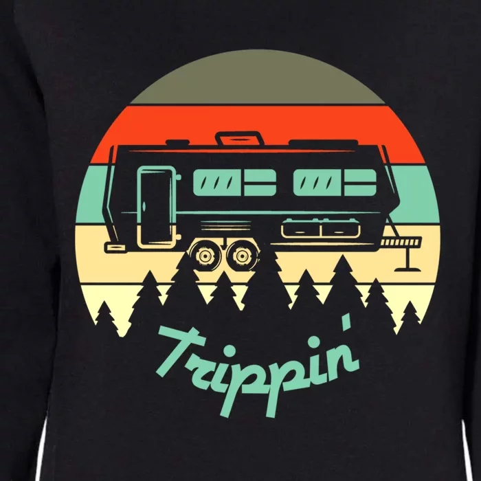 Rv Camper Road Trip Travel Trippin' Cool Gift Womens California Wash Sweatshirt