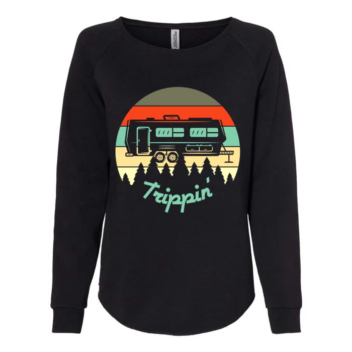 Rv Camper Road Trip Travel Trippin' Cool Gift Womens California Wash Sweatshirt