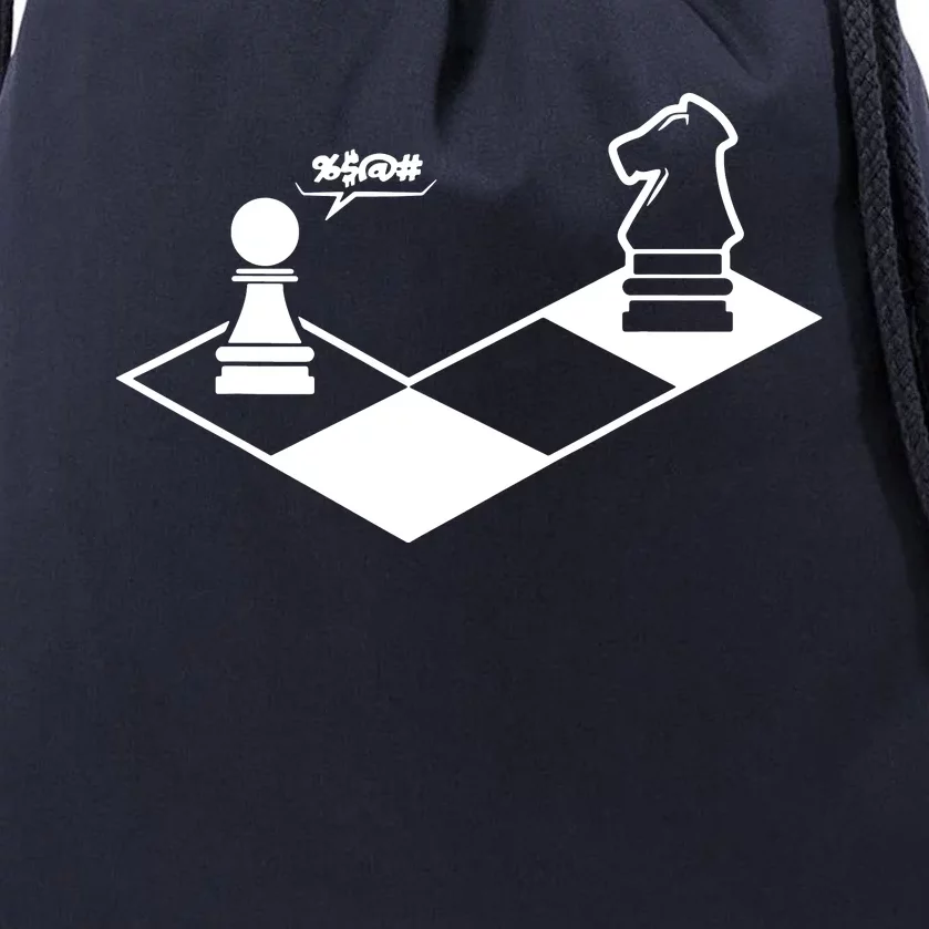 Retro Chess Drawstring Bag