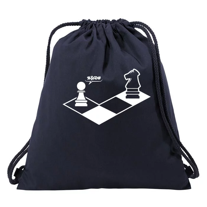 Retro Chess Drawstring Bag