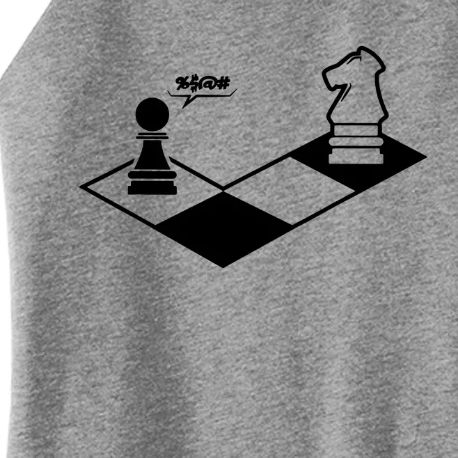 Retro Chess Women’s Perfect Tri Rocker Tank