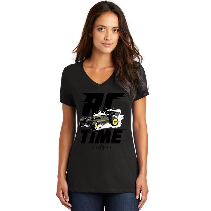 RC Car Racing Gift For An RC Racer Women's V-Neck T-Shirt