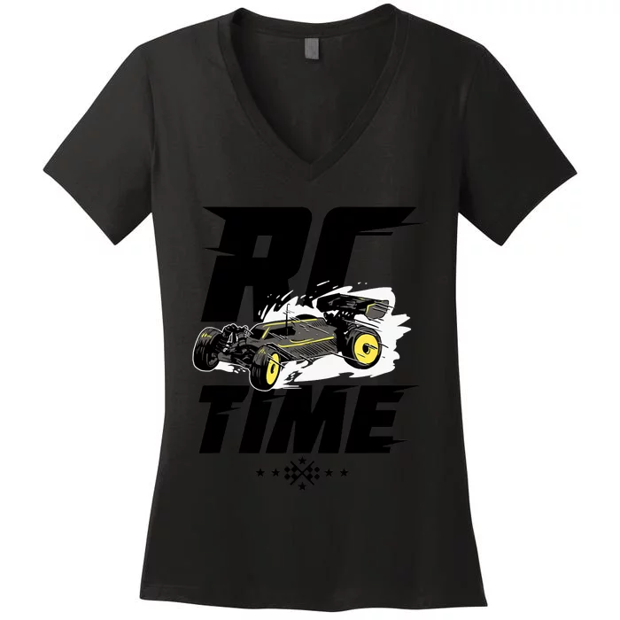 RC Car Racing Gift For An RC Racer Women's V-Neck T-Shirt