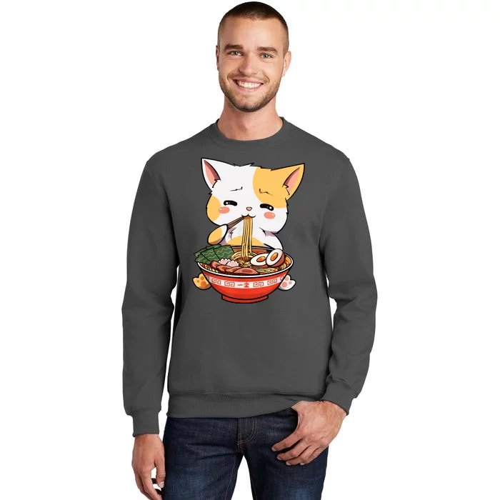 Ramen Cat Tall Sweatshirt