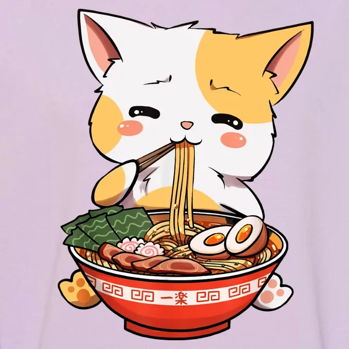 Ramen Cat Garment-Dyed Sweatshirt