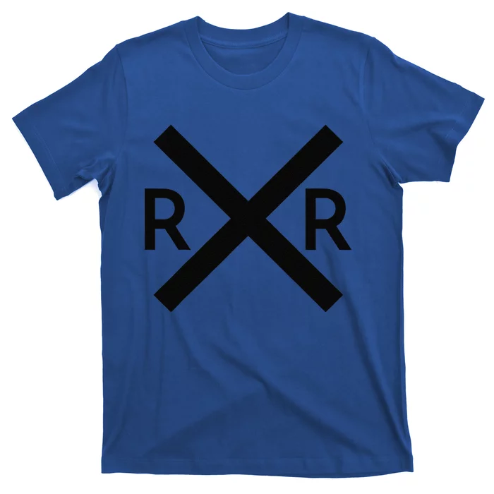 Railroad Crossing Sign RR Lazy Halloween Costumes T-Shirt