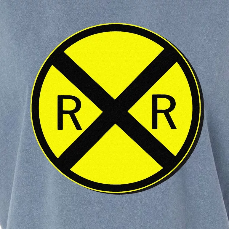 Railroad Crossing Sign Simple Easy Halloween Costume Garment-Dyed Women's Muscle Tee