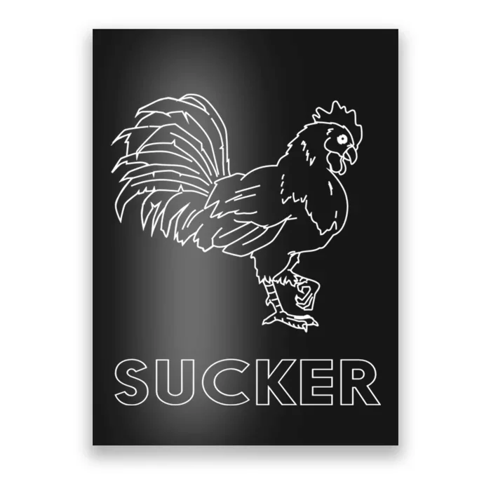 Rooster Cock Sucker Poster