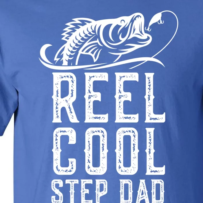 Reel Cool Stepmeaningful Giftdad Fishing Fisher Funny Retro Stepdad Gift Tall T-Shirt