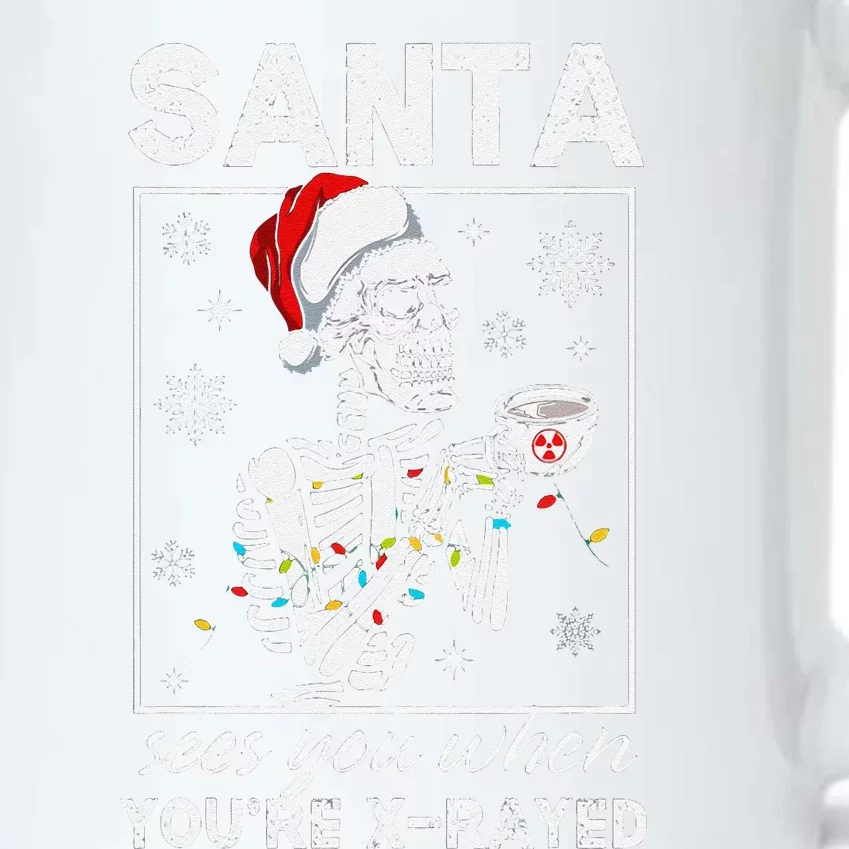 Radiology Christmas Skeleton Santa Rad Tech Xray Tech Black Color Changing Mug