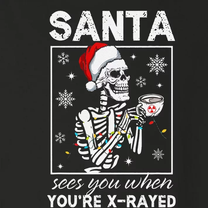 Radiology Christmas Skeleton Santa Rad Tech Xray Tech Toddler Long Sleeve Shirt