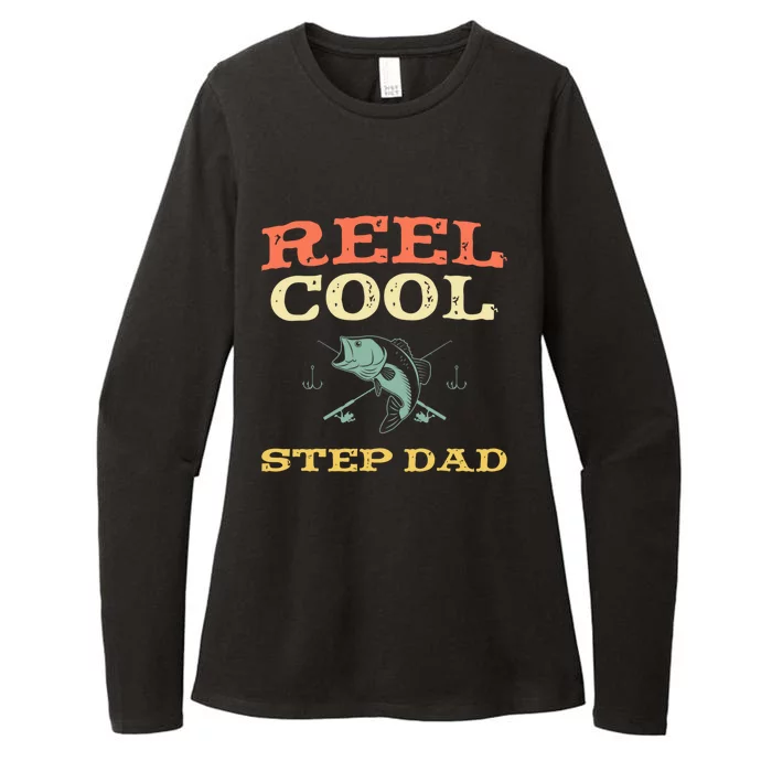 Reel Cool Stepgiftdad Fishing Fisher Funny Vintage Stepdad Gift Womens CVC Long Sleeve Shirt