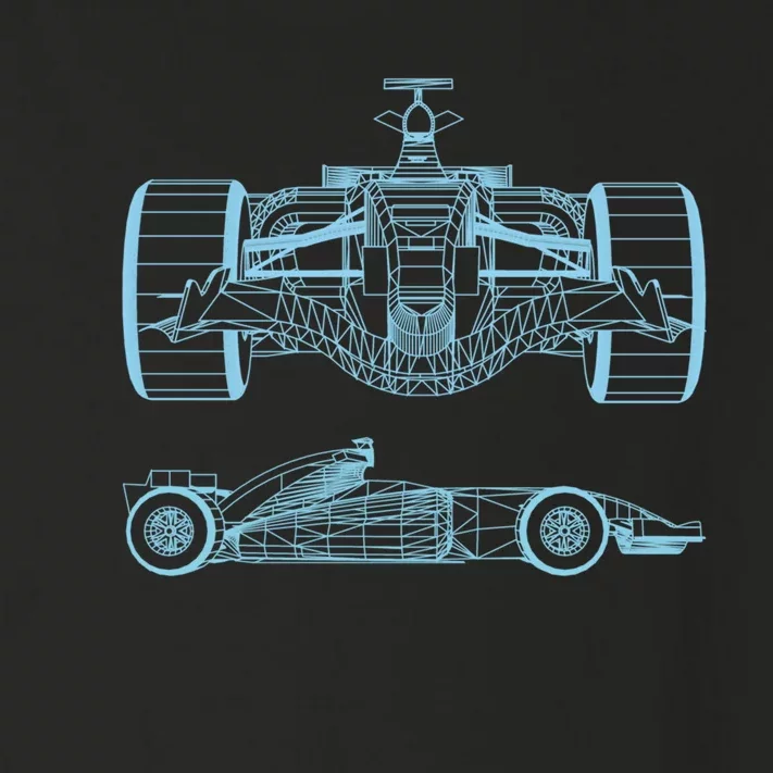 Racing Car Schematic Engineer Formula Team Fan Toddler Long Sleeve Shirt