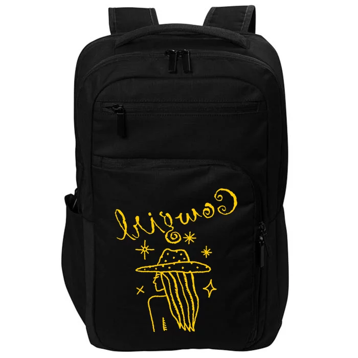 Reverse Cowgirl Script Stars Logo Impact Tech Backpack