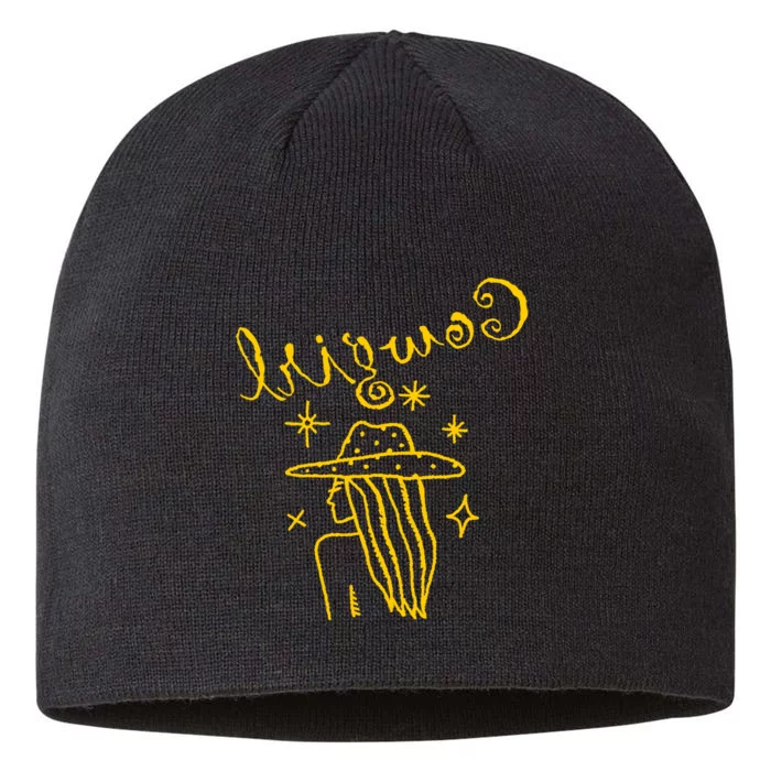 Reverse Cowgirl Script Stars Logo 8 1/2in Sustainable Knit Beanie