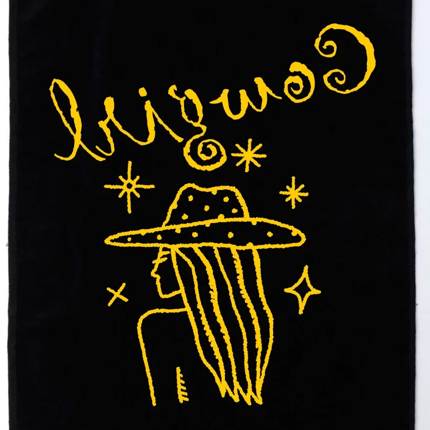 Reverse Cowgirl Script Stars Logo Platinum Collection Golf Towel