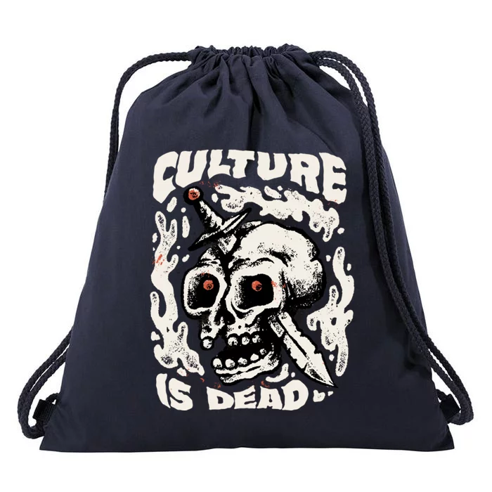 Rebel Culture Skull Drawstring Bag