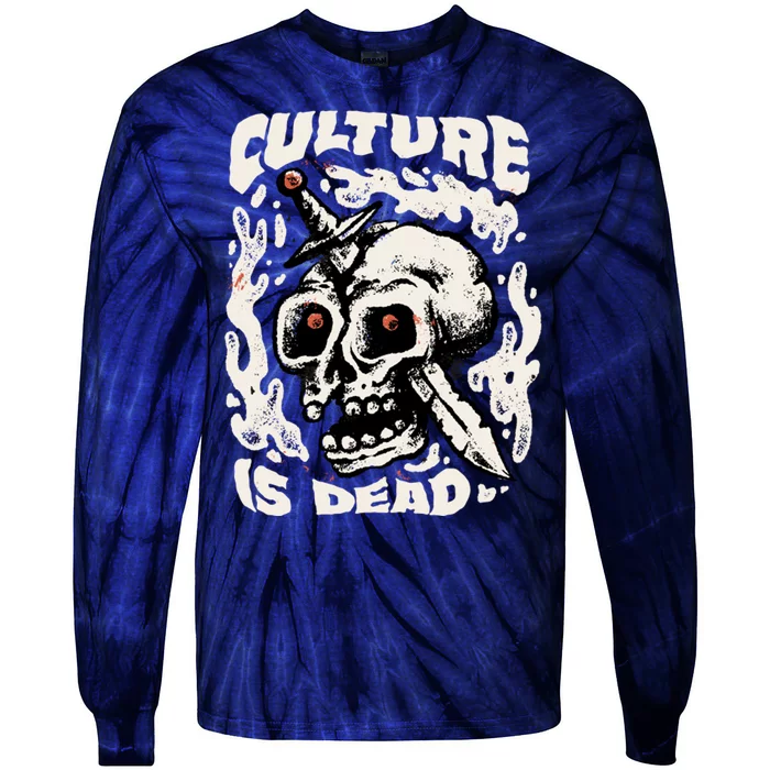 Rebel Culture Skull Tie-Dye Long Sleeve Shirt