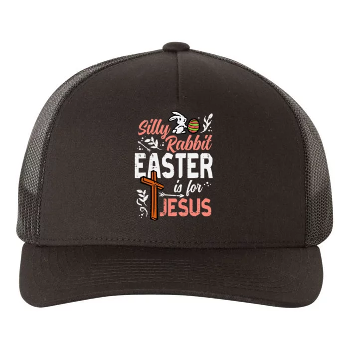 retro Christian Silly Rabbit Easter For Jesus Yupoong Adult 5-Panel Trucker Hat