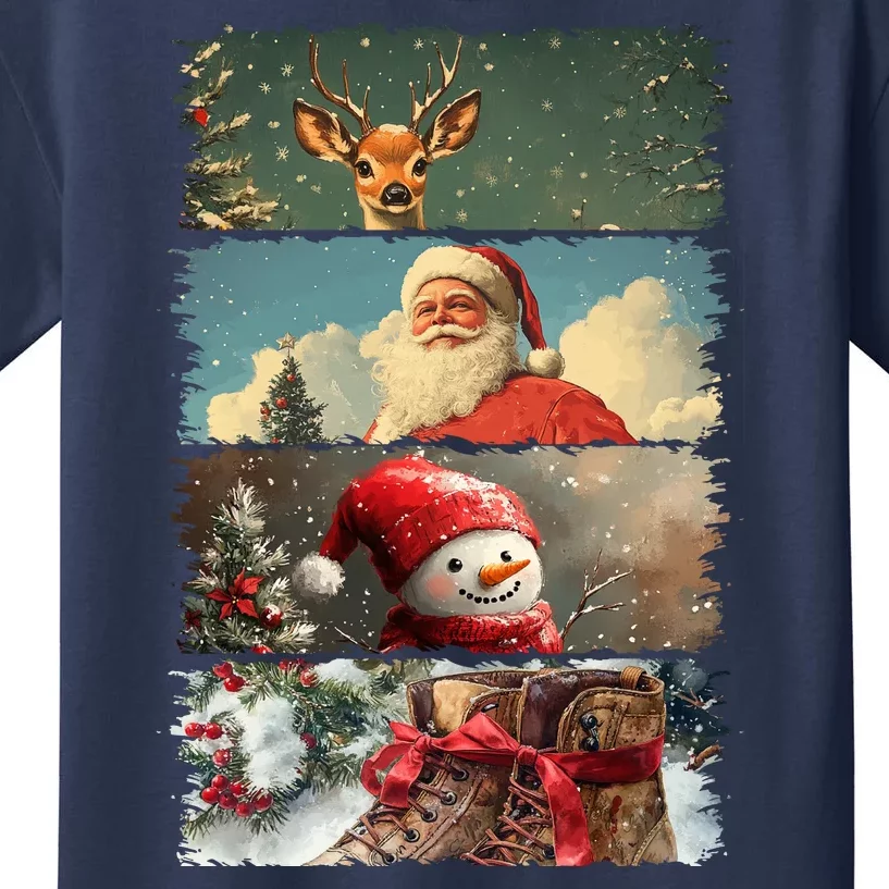 Retro Christmas Story Line Kids T-Shirt