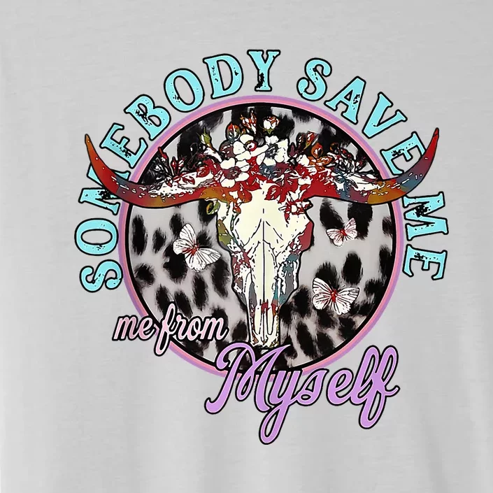 Retro Cowgirl Somebody Save Me Country Music ChromaSoft Performance T-Shirt