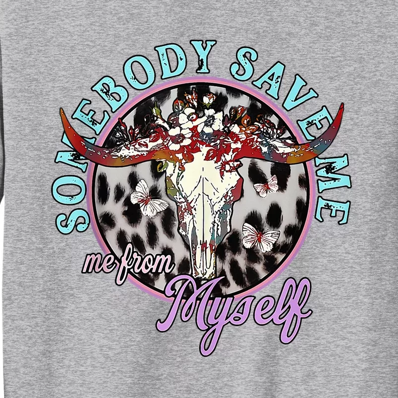 Retro Cowgirl Somebody Save Me Country Music Sweatshirt