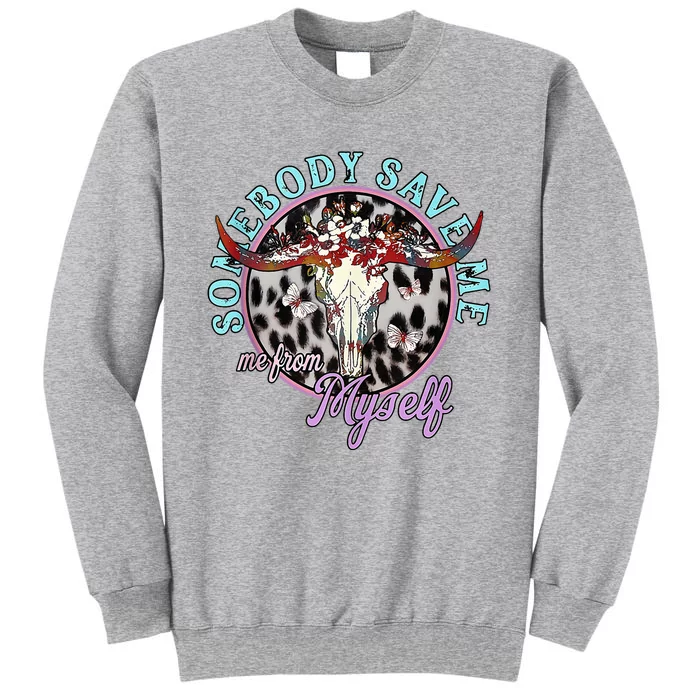 Retro Cowgirl Somebody Save Me Country Music Sweatshirt