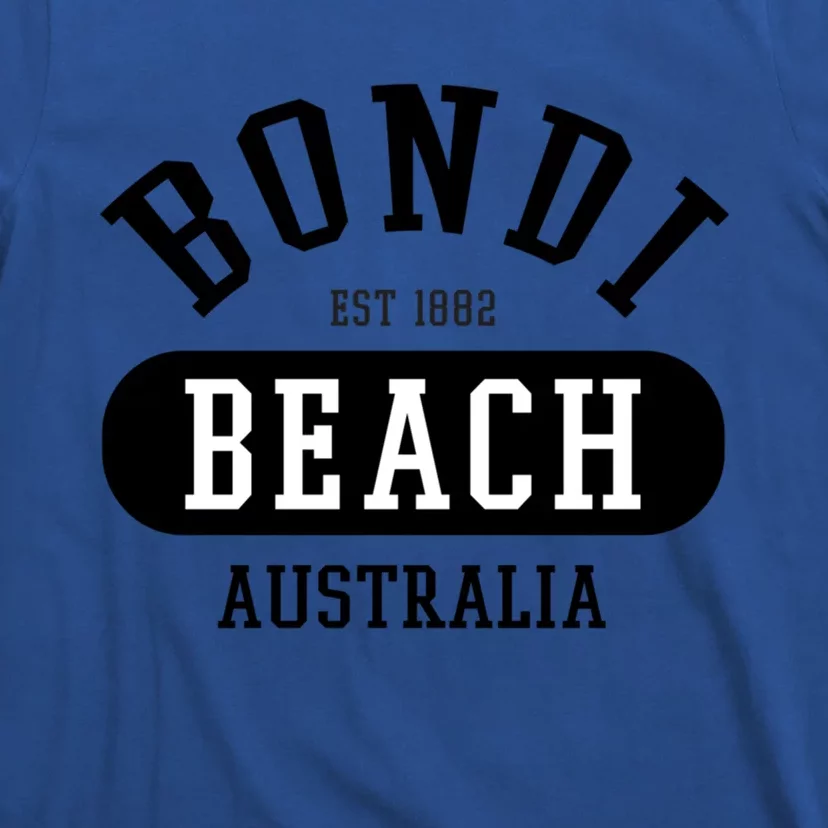 Retro College Style Bondi Beach Australia Graphic Design Gift T-Shirt