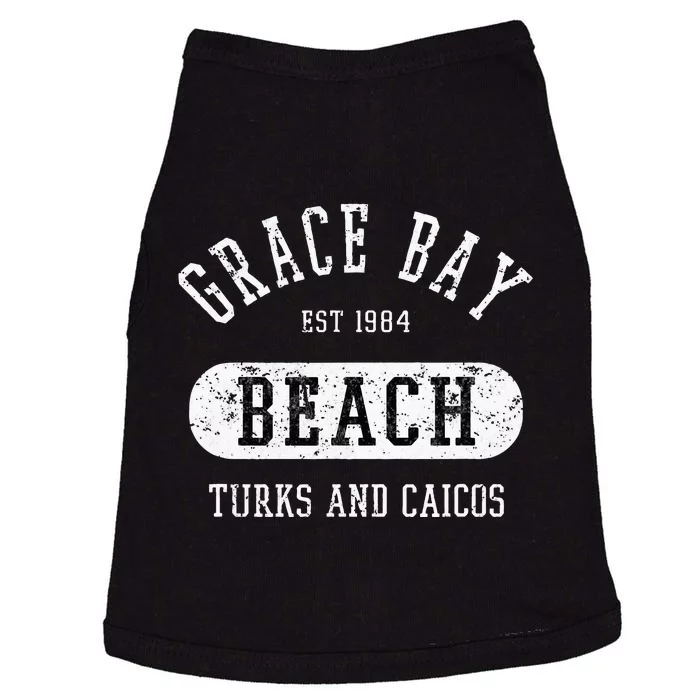 Retro College Style Grace Bay Turks & Caicos Distressed Doggie Tank