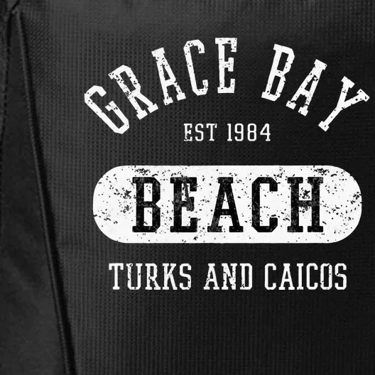 Retro College Style Grace Bay Turks & Caicos Distressed City Backpack