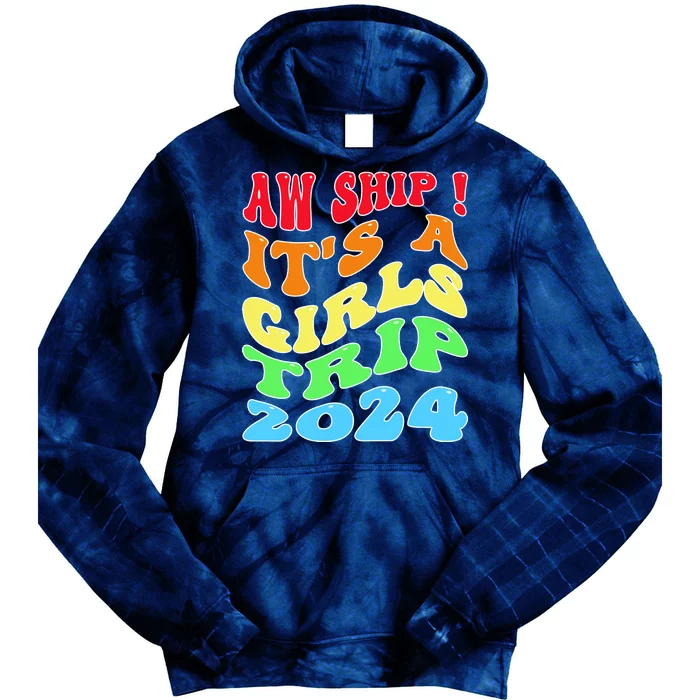 Retro Cruise Ship Vacation Gifts Tie Dye Hoodie