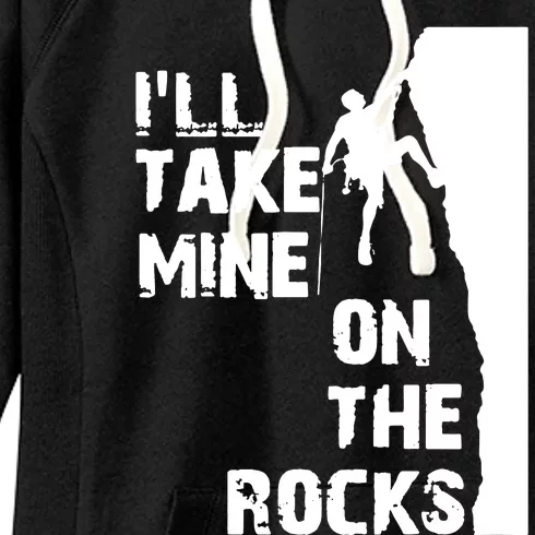 Rock Climbing Simple Classic Women's Fleece Hoodie