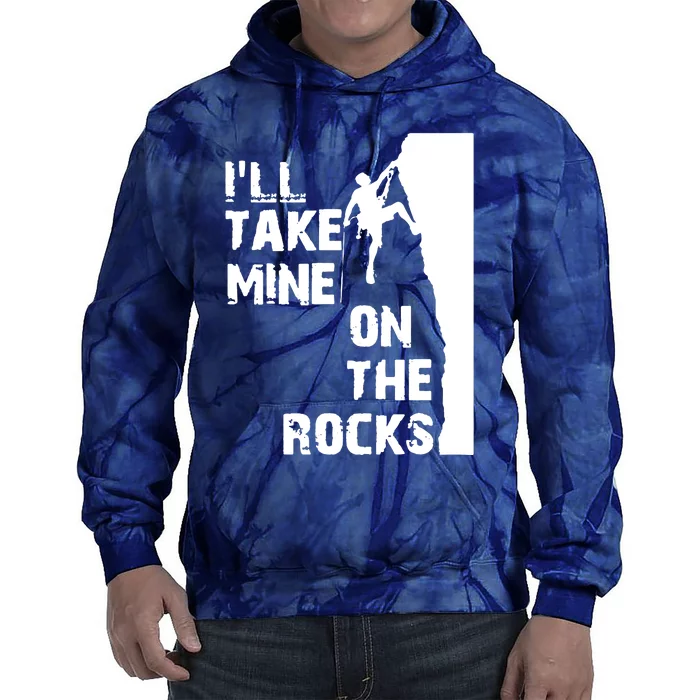 Rock Climbing Simple Classic Tie Dye Hoodie