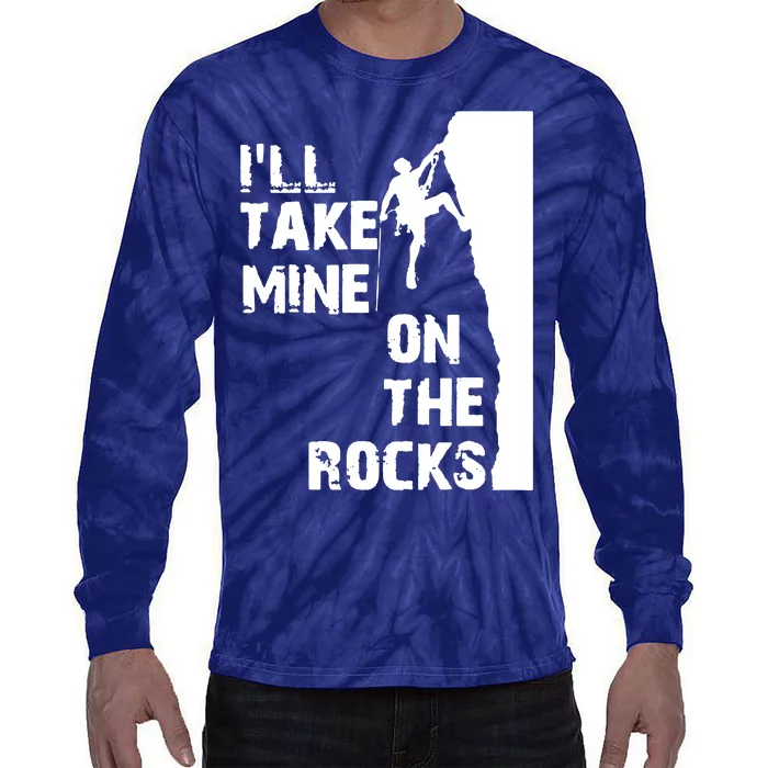 Rock Climbing Simple Classic Tie-Dye Long Sleeve Shirt