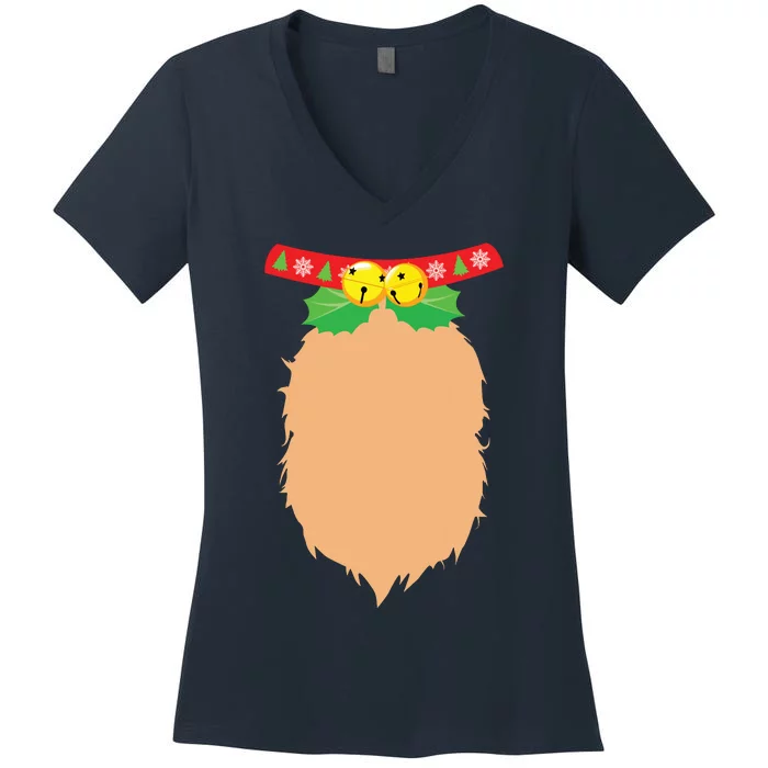 Reindeer Christmas Shirts Diy Reindeer Costume Women's V-Neck T-Shirt