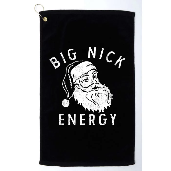 Rude Christmas Santa Claus Face Big Nick Energy Platinum Collection Golf Towel