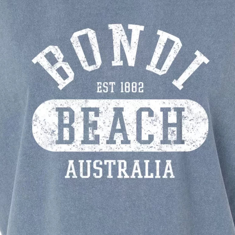 Retro College Style Bondi Beach Australia Garment-Dyed Women's Muscle Tee