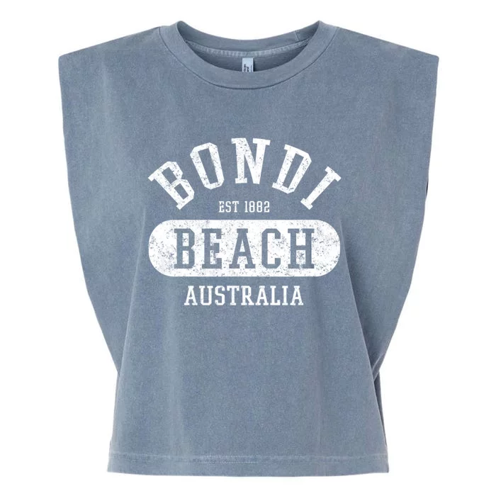 Retro College Style Bondi Beach Australia Garment-Dyed Women's Muscle Tee